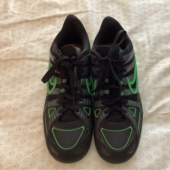 GUC Men’s Nike Air Rubber Dunk Off White Green Strike, size 9.5 - Picture 1 of 8